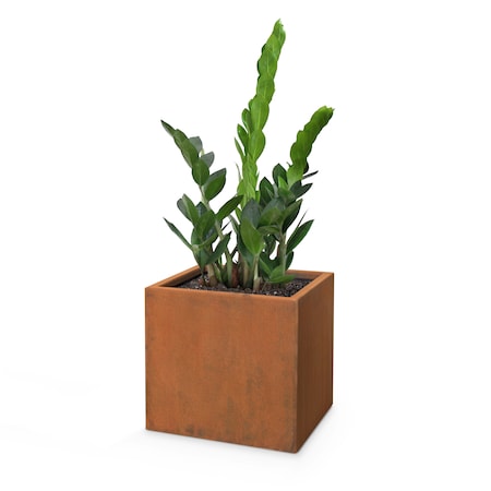 The Outdoor Plus 30 Moderna Corten Steel Planter OPT-PMD3020